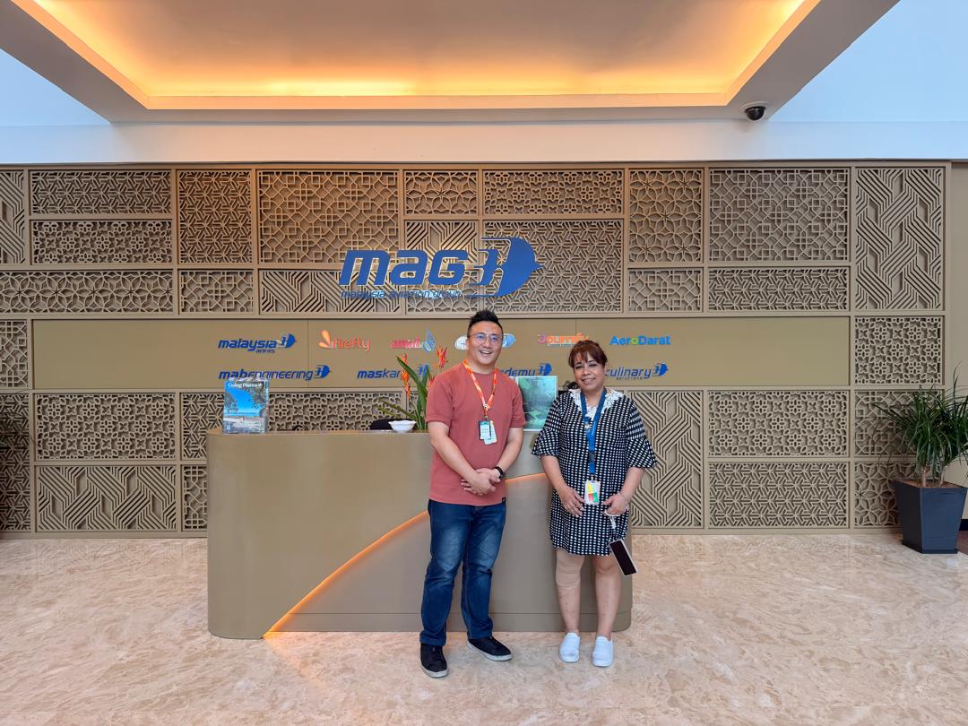 The BeLive team visiting Malaysia Aviation Group, home of MAB Academy