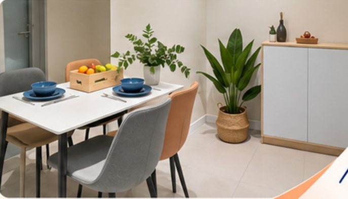 Shared dining area